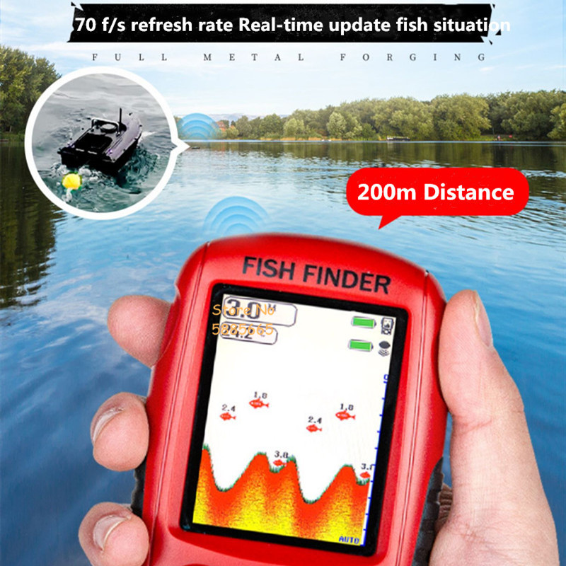Smart Portable 50M Depth Sonar - Fishing Boat Depth Finder review and price