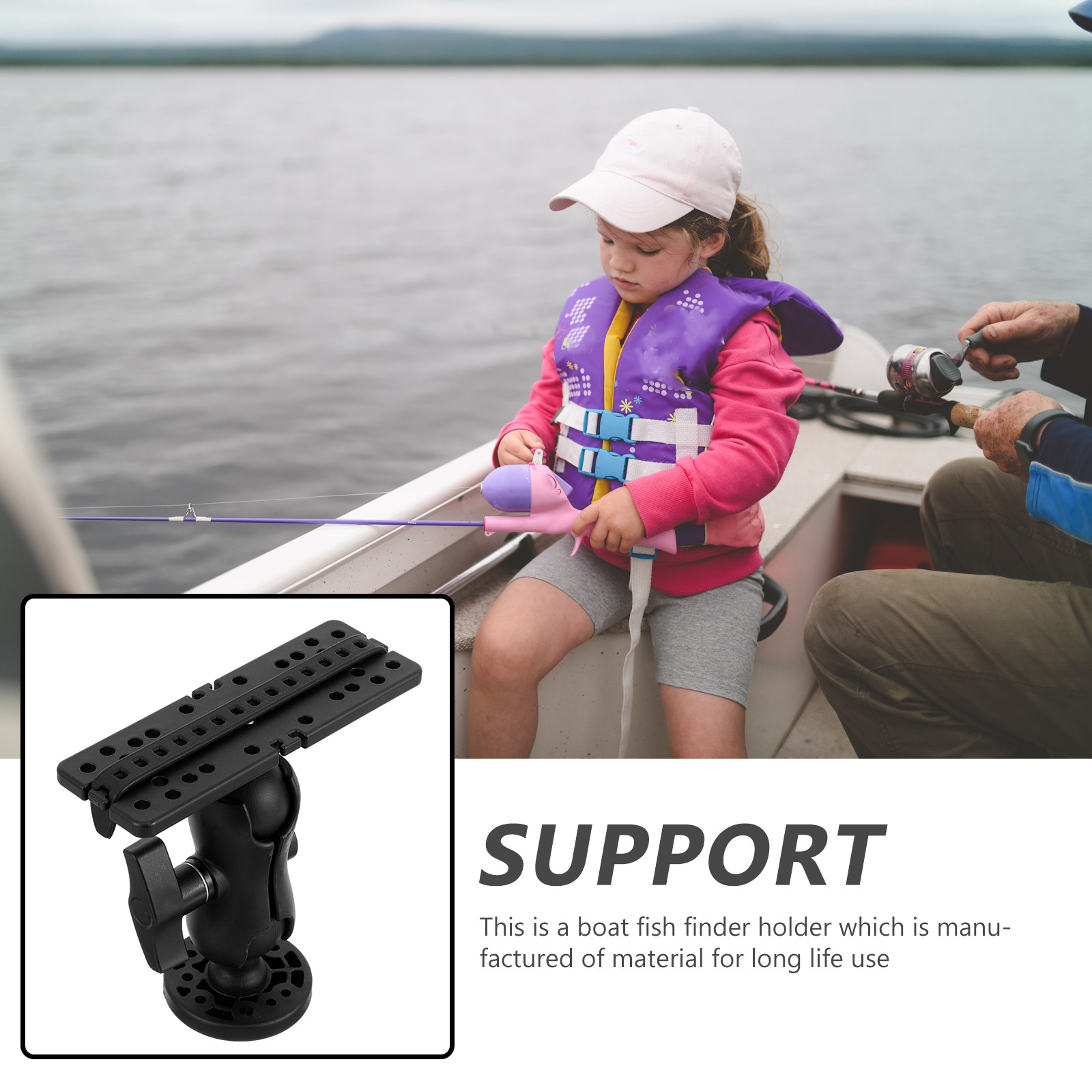 Premium Fish Finder Mount Brac - Fishing Boat Depth Finder review and price