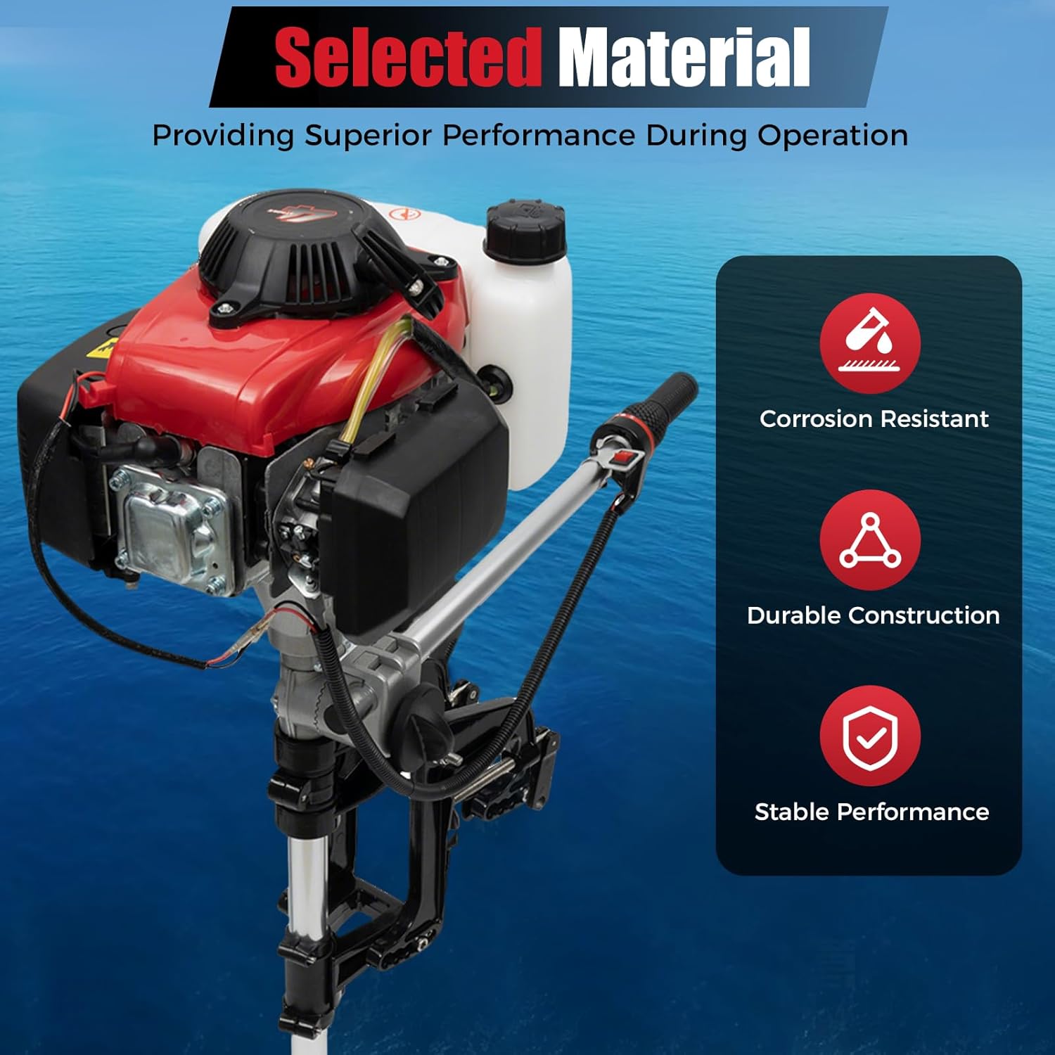 4HP Outboard Motor, 4 Stroke 5 - Fishing Boat Outboard Motor review and price